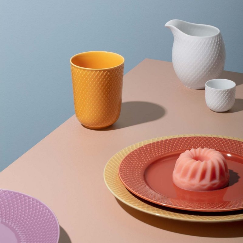 Lyngby Porcelain RHOMBE COLOR Kubek bez Ucha 330 ml Turkusowy