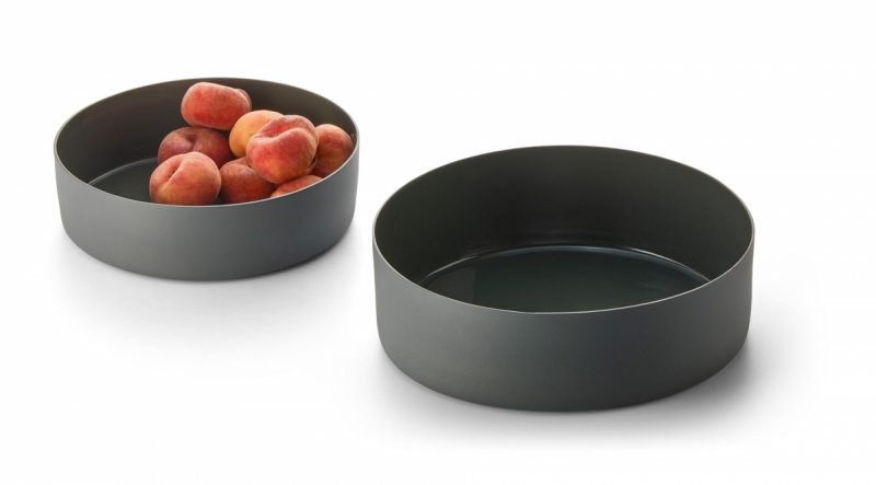 Philippi CLARA Dekoracyjna Misa na Owoce 26,5 cm z Aluminium / Szara