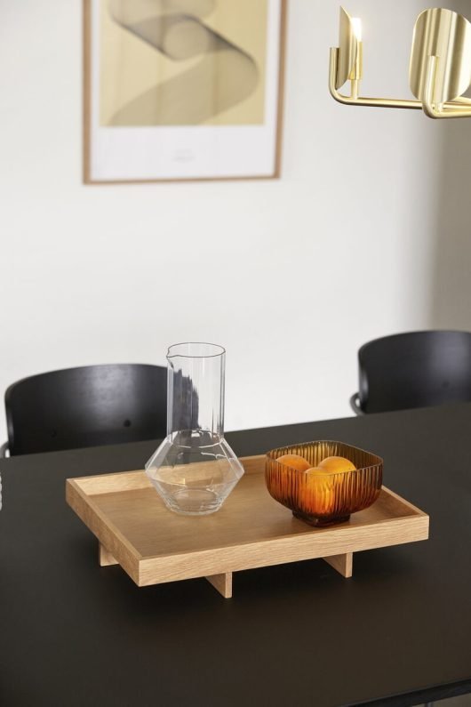 Hübsch ELEVATE Podstawka - Taca Dębowa 46 cm