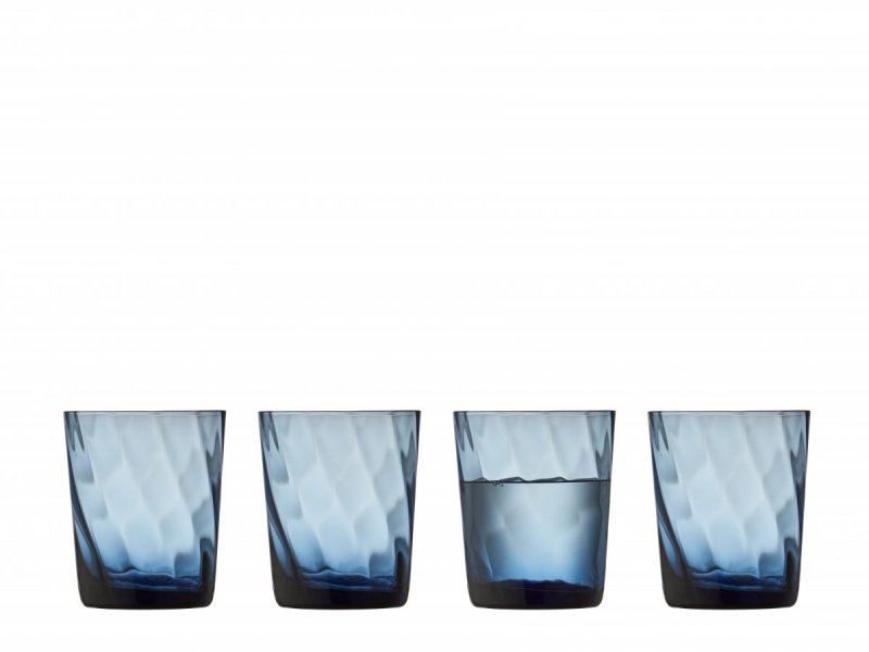 Lyngby Glas VIENNA Szklanki do Wody 300 ml 4 Szt. / Niebieskie