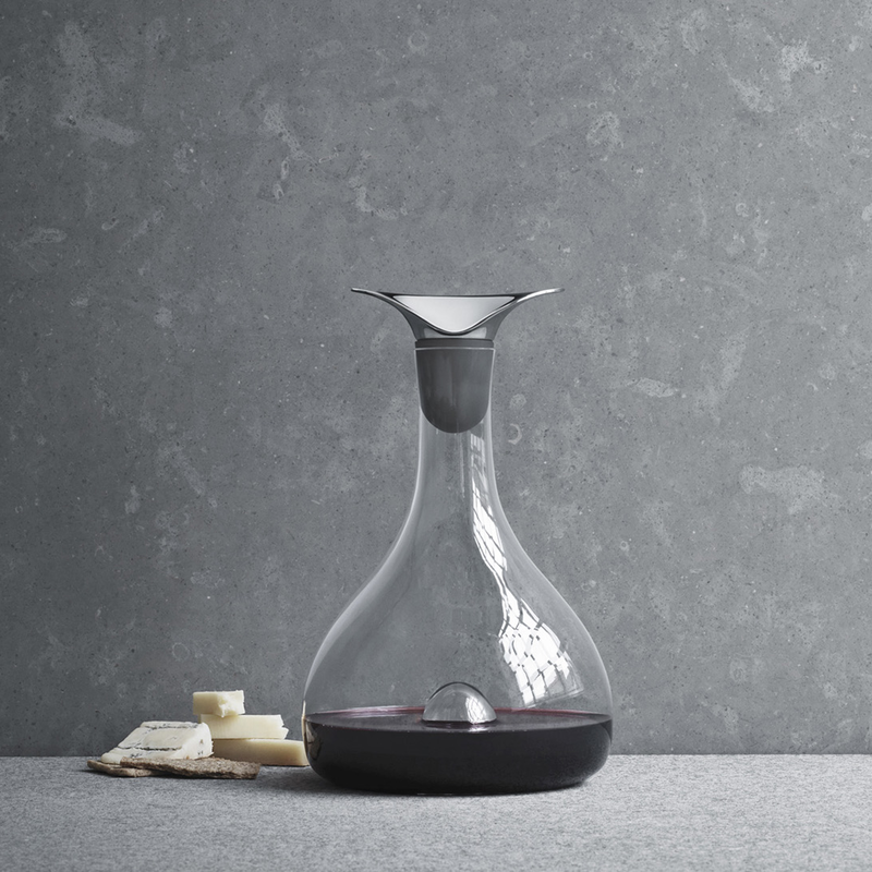 Georg Jensen WINE Karafka do Wina ze Stalowym Korkiem