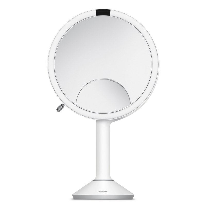 Simplehuman TRIO Lustro Sensorowe Bezprzewodowe 20 cm / Białe