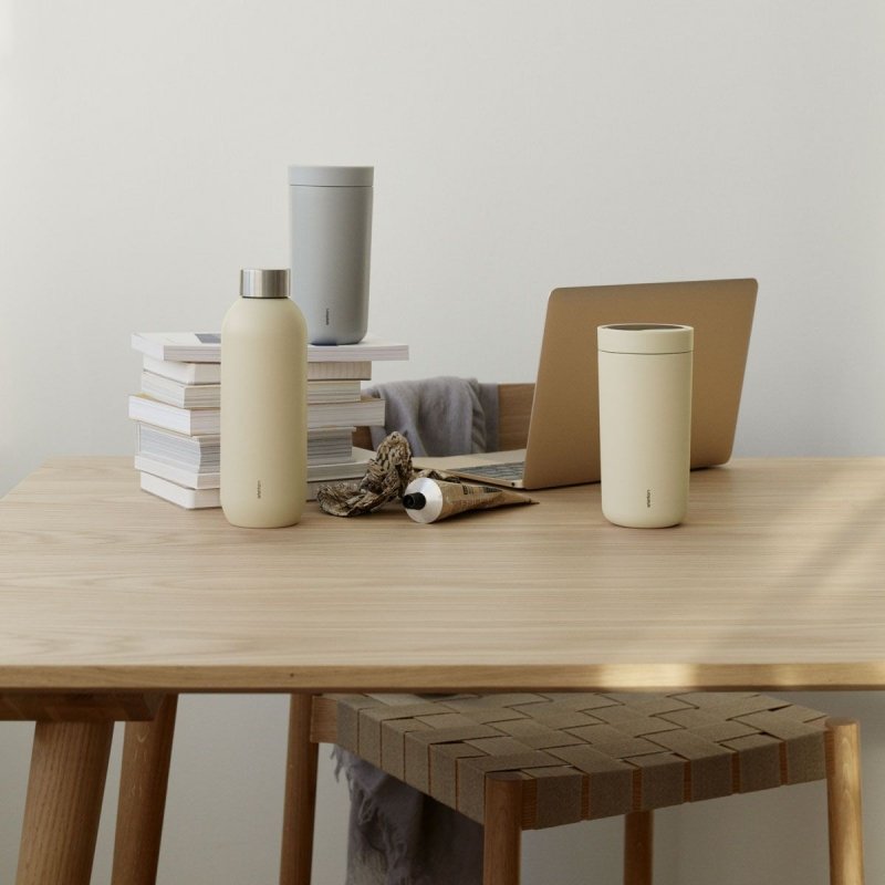 Stelton KEEP COOL Stalowa Butelka do Wody 600 ml / Żółta Mellow Yellow