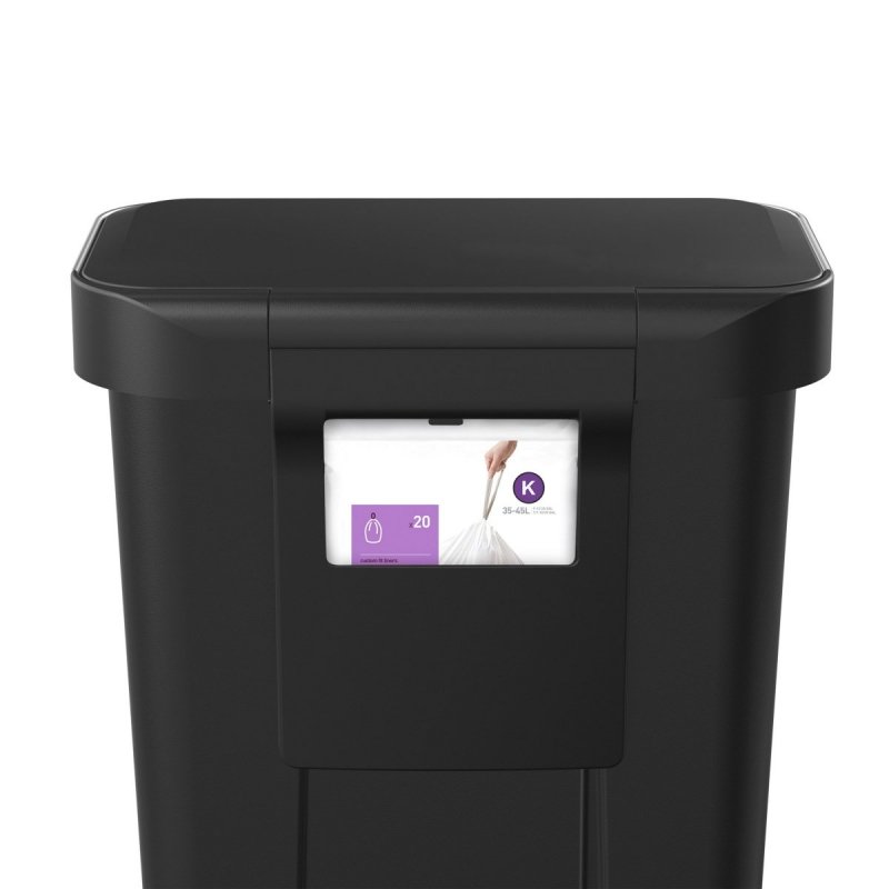 simplehuman LINER POCKET Kosz Pedałowy 45 l / Czarny