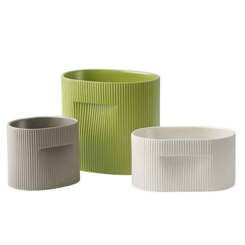 Muuto RIDGE Ceramiczna Doniczka do Kwiatów 15 cm / Taupe