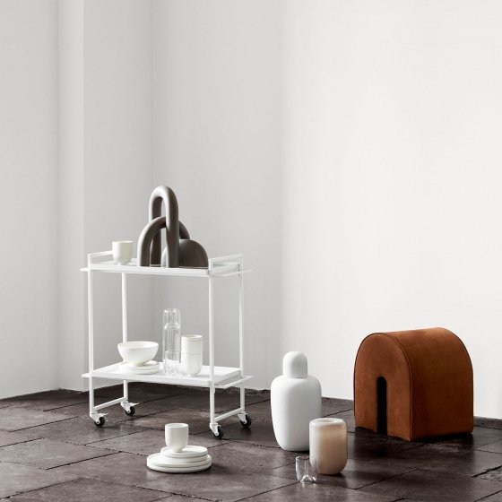 Kristina dam studio BAUHAUS Wózek Barowy / Biały