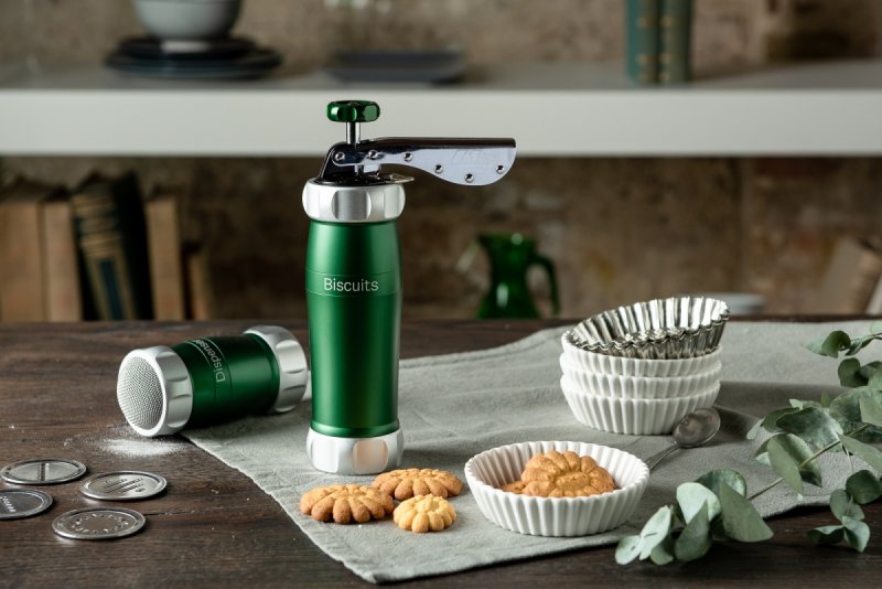Marcato DESIGN LINE Ręczna Maszynka do Wyciskania Ciastek / Zielona