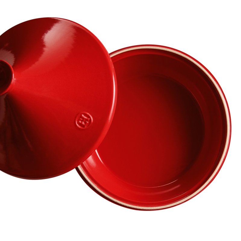 Emile Henry NATURE Ceramiczne Naczynie do Gotowania Tagine 3 l / Czerwony