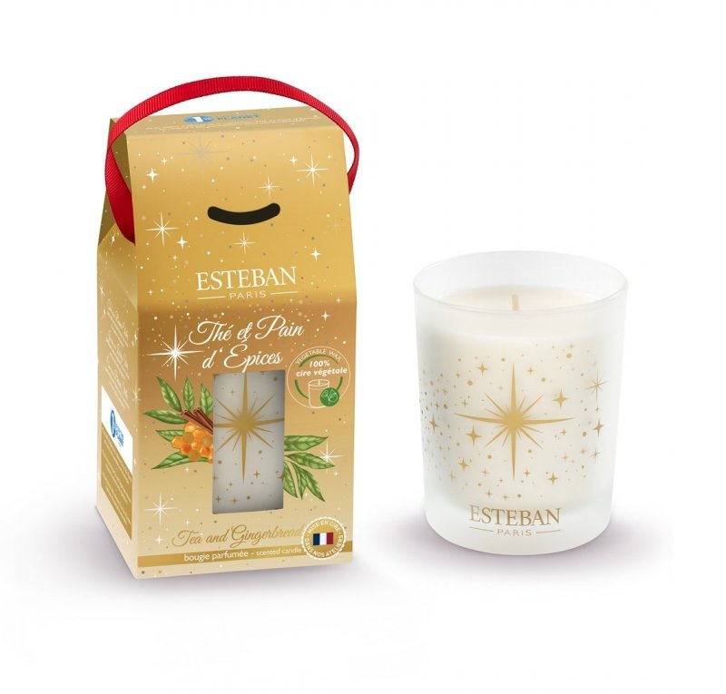 Esteban PARIS Świąteczna Świeca Zapachowa 180 g / Zapach Tea and Gingerbread