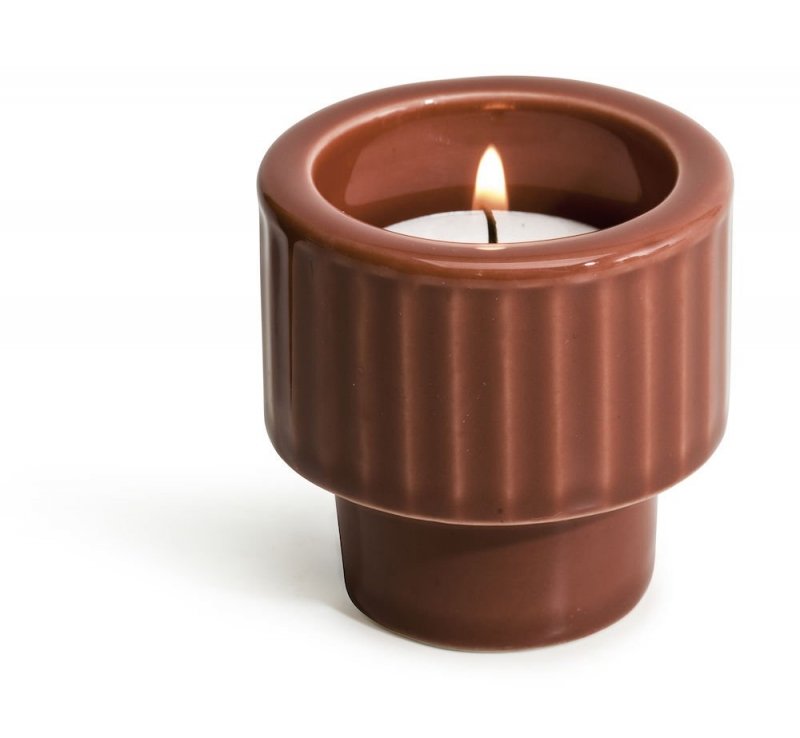 Sagaform COFFEE RETRO Kieliszek do Jajka / Świecznik Tealight - Czerwony
