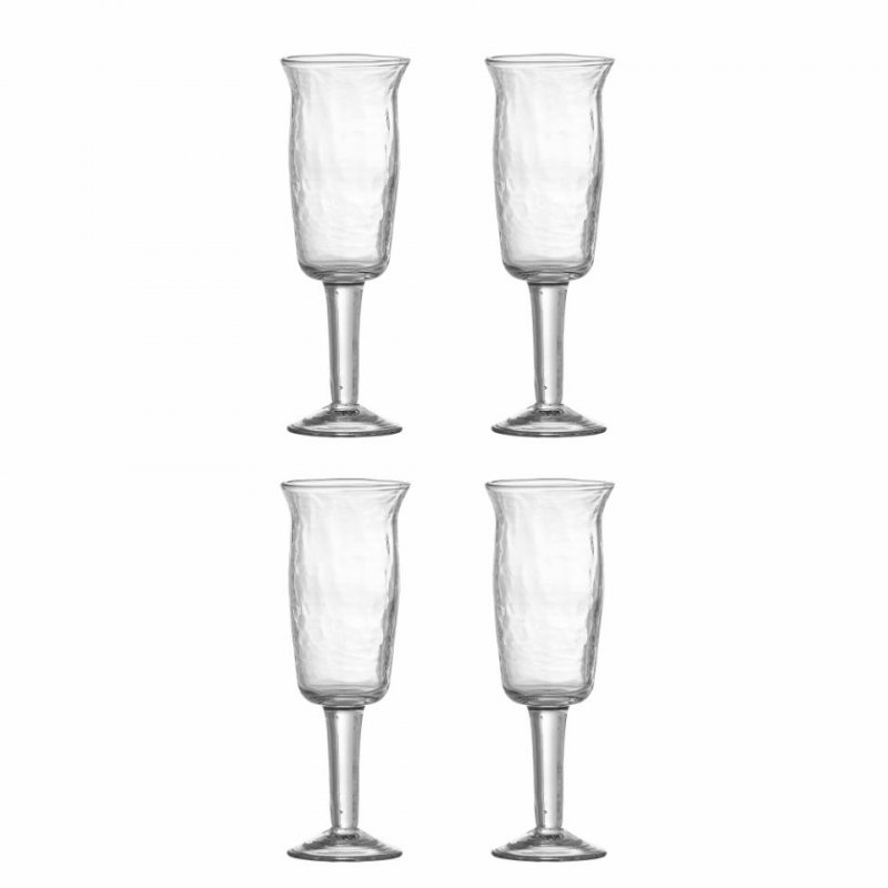Bloomingville ASHA Kieliszki do Wina ze Szkła z Recyklingu 125 ml / 4 Szt.