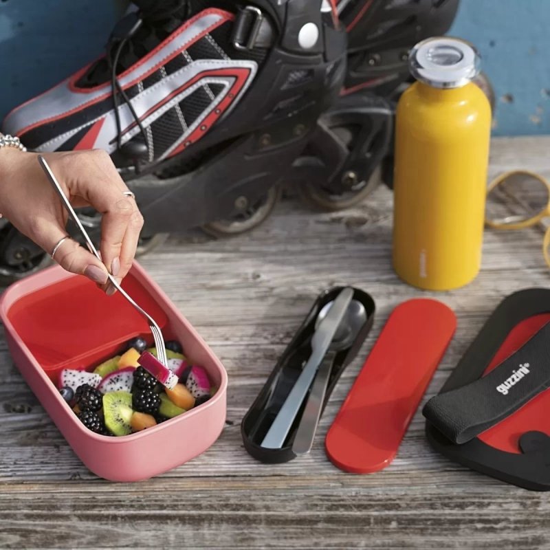 Guzzini STORE GO Lunchbox ze Sztućcami / Biały