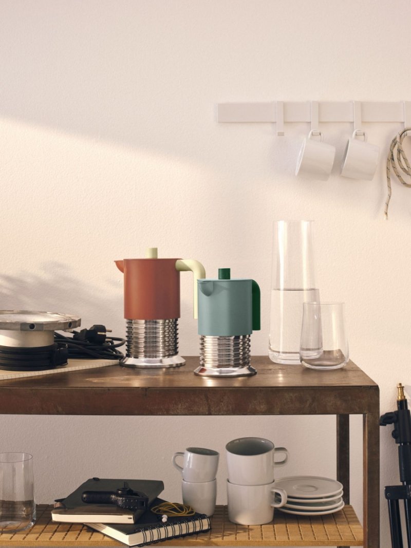 Alessi VITE Kawiarka - Zaparzacz do Espresso 300 ml / Zielona