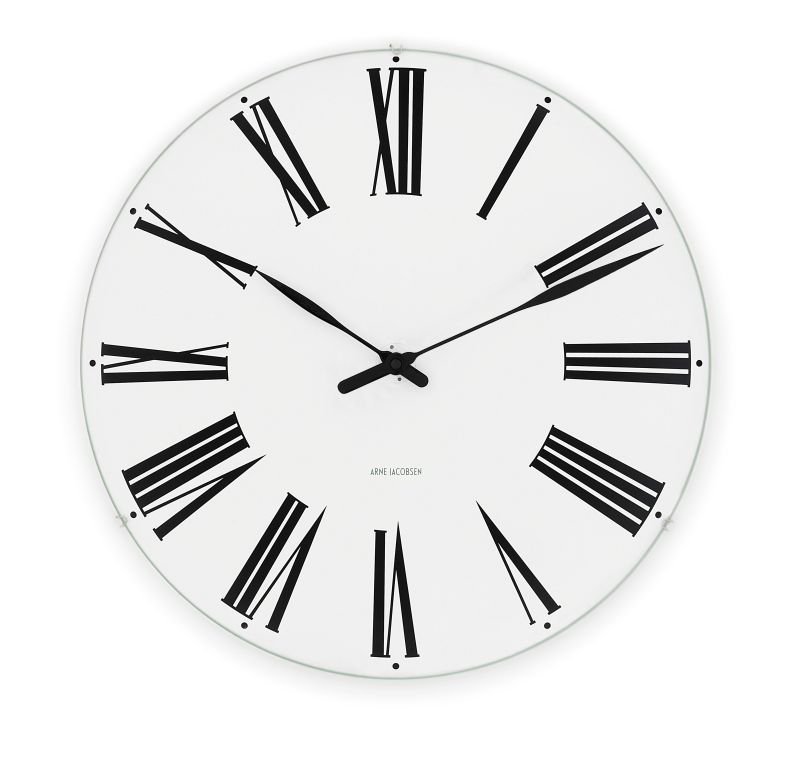 Rosendahl ARNE JACOBSEN Zegar Ścienny - Roman 48 cm Biały