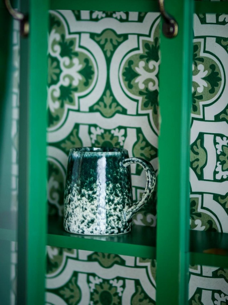 Bloomingville WINNIE Kubek 370 ml - Zestaw 4 Kubków / Ciemnozielony