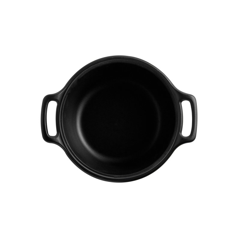 Emile Henry SUBLIME+ Garnek Ceramiczny 7 l / Czarny z Białą Pokrywką