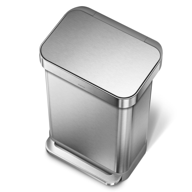 simplehuman LINER POCKET Kosz na Śmieci 45 l Pedałowy - Stal FPP