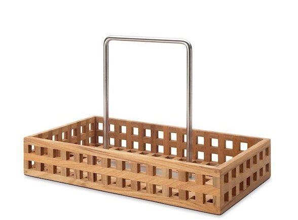 Skagerak PANTRY Drewniany Koszyk - Organizer Kuchenny z Uchwytem / OUTLET