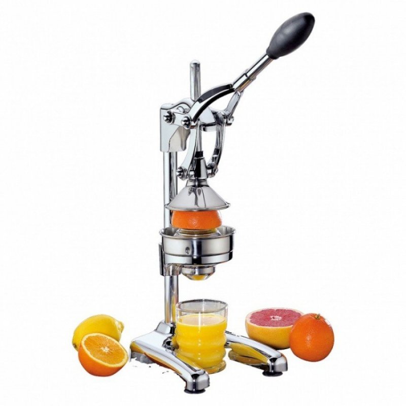 Cilio JUICE Dźwigniowy Wyciskacz do Cytrusów - Srebrny Stalowy