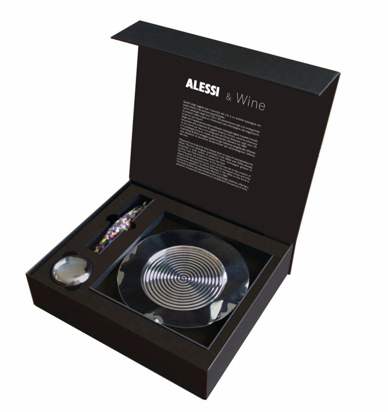 Alessi PARROT Zestaw Prezentowy do Wina - Korkociąg + Akcesoria