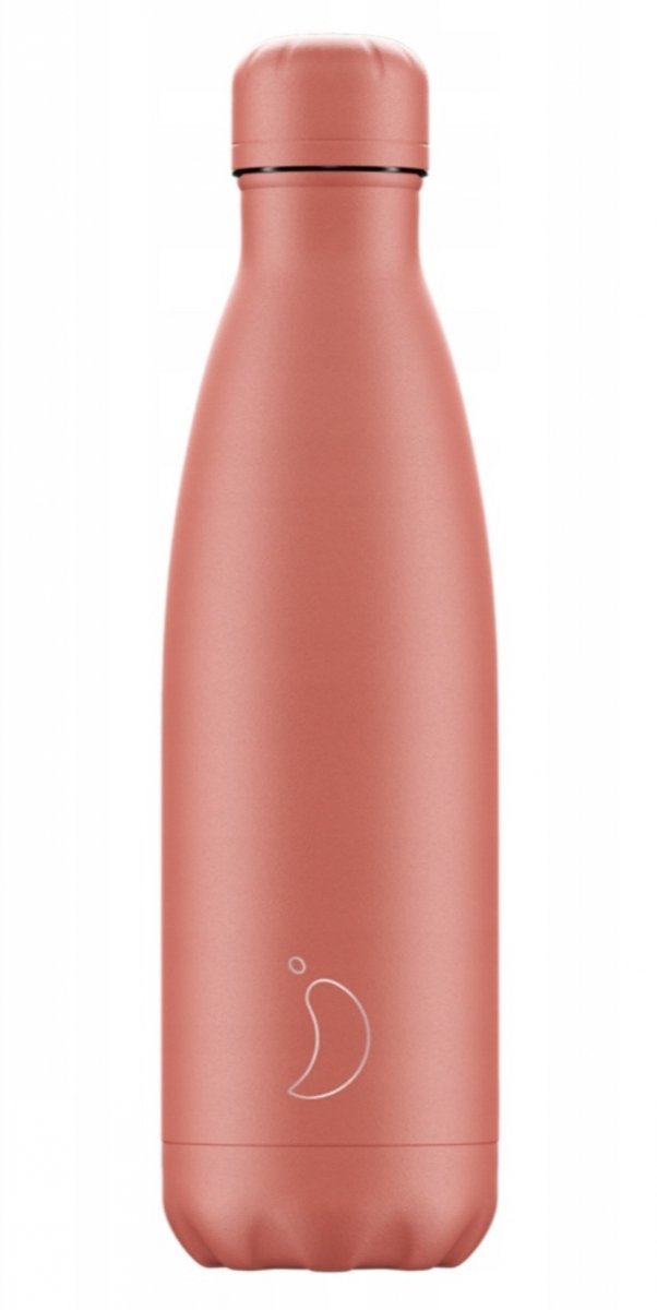 Chilly's PASTEL Stalowa Butelka Termiczna 500 ml / Koralowa