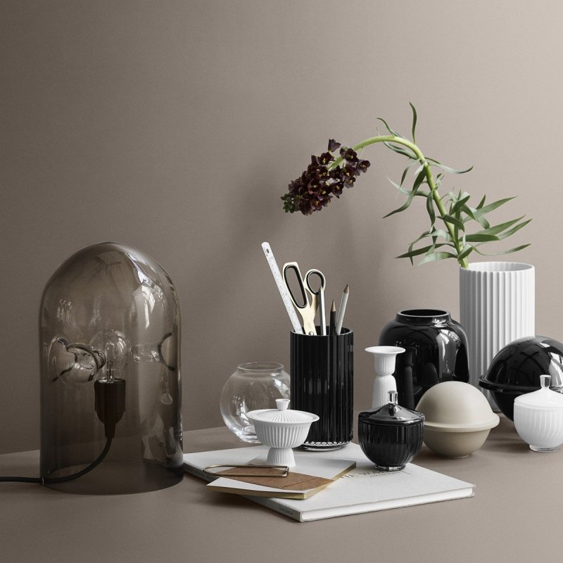 Lyngby Porcelain FORM 70/2 Wazon 10 cm Smoke