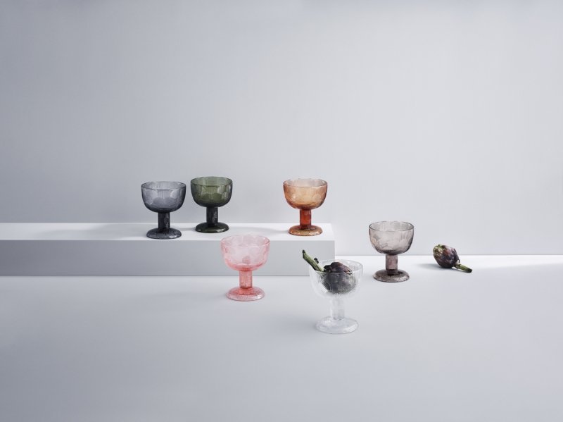 Iittala MIRANDA Szklany Pucharek do Lodów / Szary