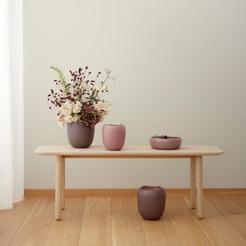 Stelton ORA Wazon do Kwiatów 20 cm Rózowy / Brązowy