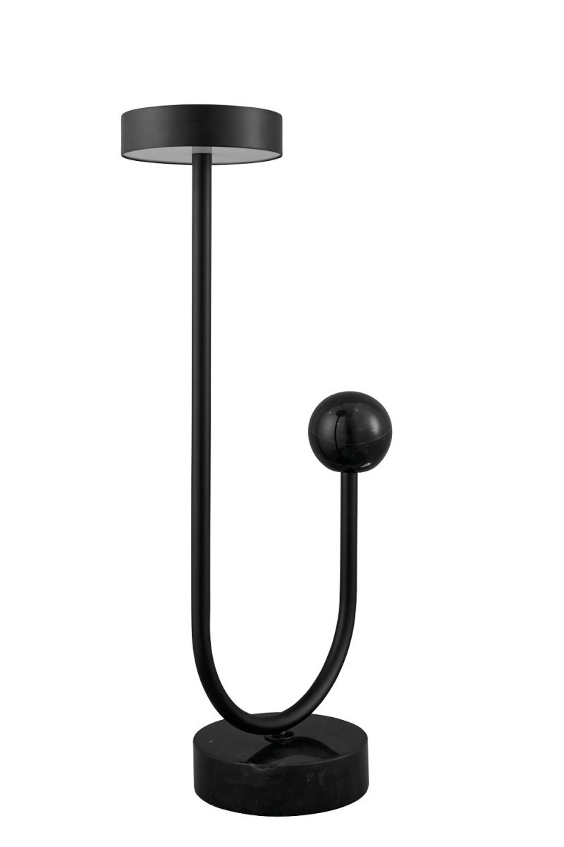Aytm GRASIL Lampa Stołowa / Nocna Czarna - Marmur