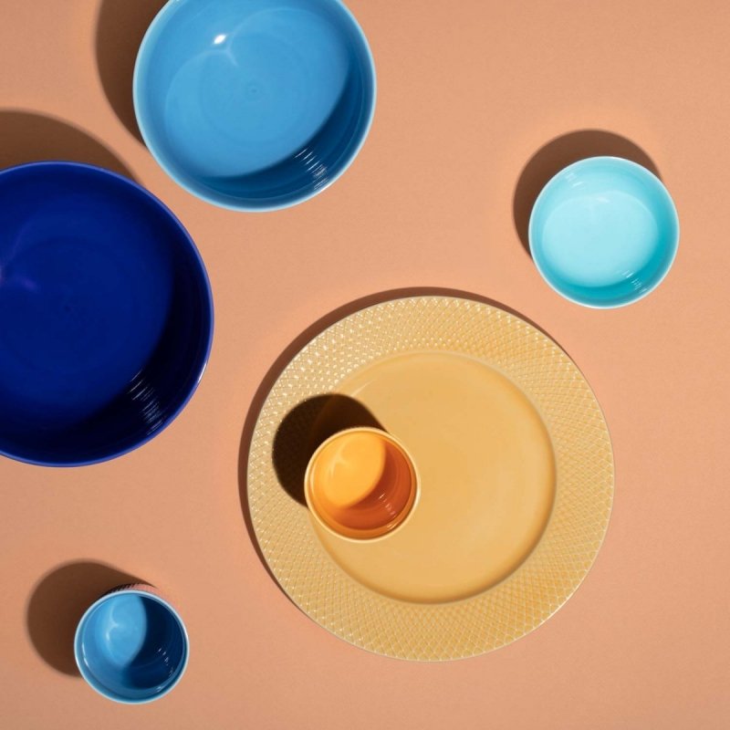 Lyngby Porcelain RHOMBE COLOR Kubek bez Ucha 330 ml Żółty