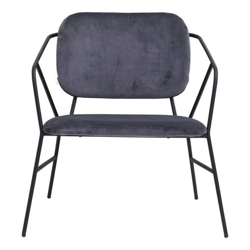 House Doctor KLEVER Krzesło Lounge Chair - Szare