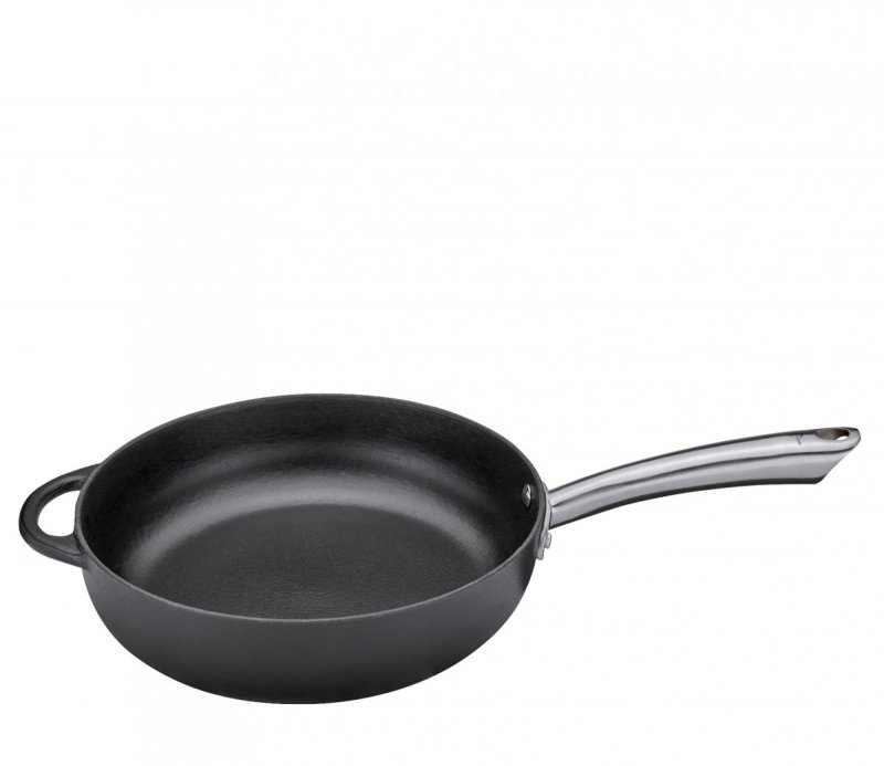 Küchenprofi PROVENCE Patelnia Żeliwna 28 cm Wysoka Czarna