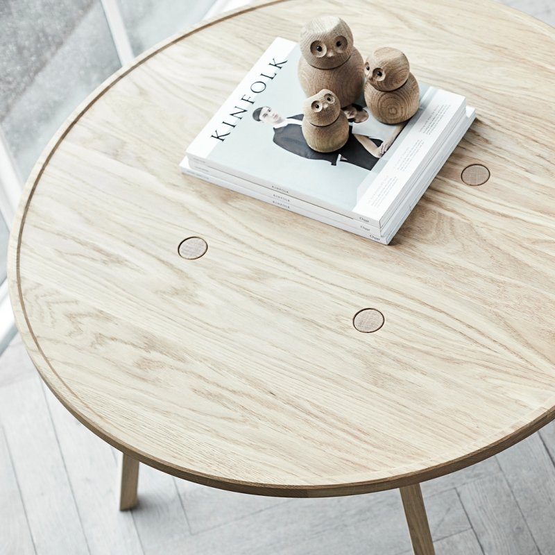 stolik kawowy Andersen C2 dąb biały 80 cm