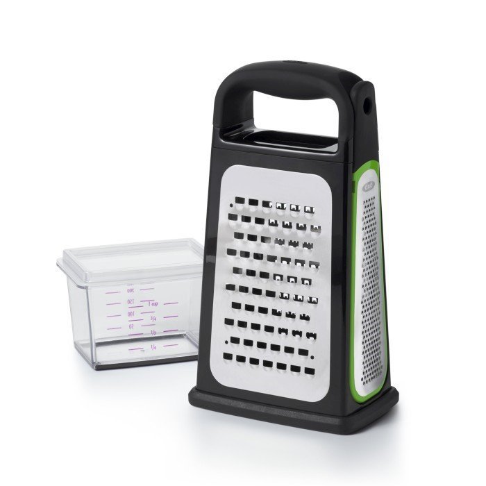 Oxo GOOD GRIPS Tarka Kuchenna 3w1 z Pojemnikiem / Czarna