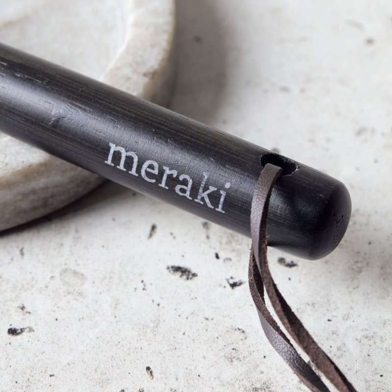 Meraki HOME Bambusowa Szczotka do Mycia Naczyń / Czarna