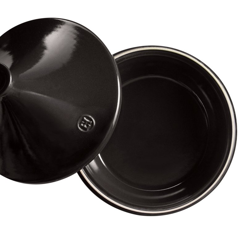 Emile Henry NATURE Ceramiczne Naczynie do Gotowania Tagine 3 l / Czarny