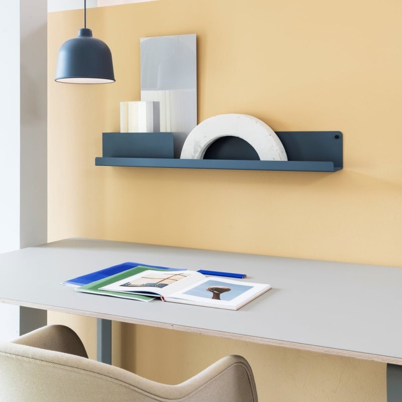 Muuto FOLDED Organizer - Półka Ścienna 96 cm Czarna