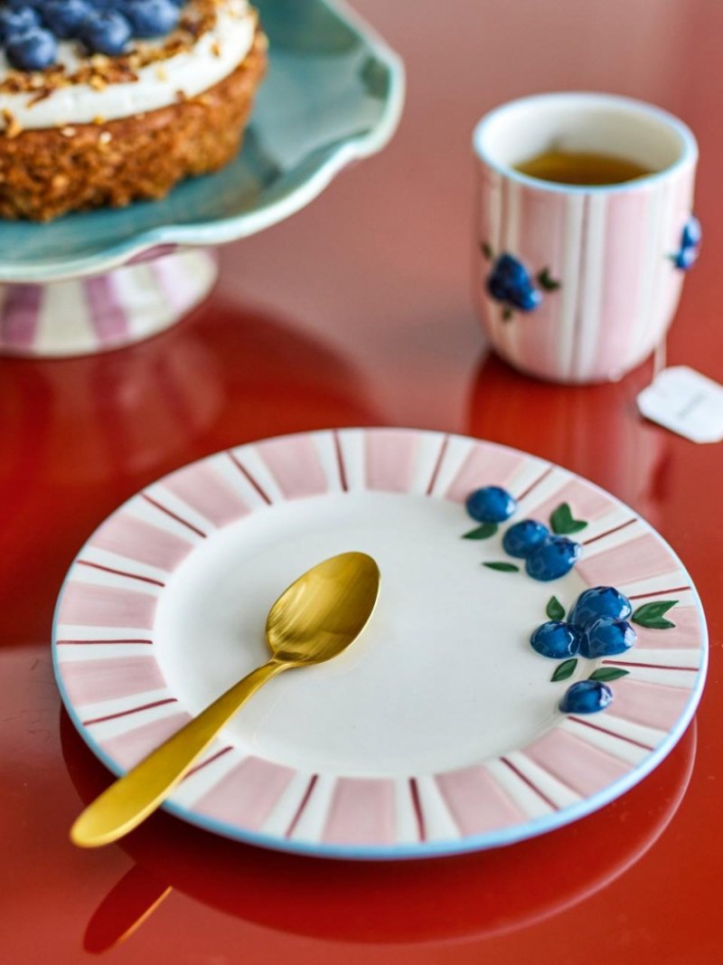 Zestaw talerzy Bloomingville różowy