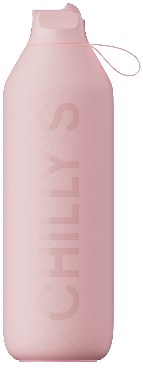 Chilly's SERIES 2 SPORT Stalowa Butelka Sportowa do Wody 1 l - Termiczna / Różowa