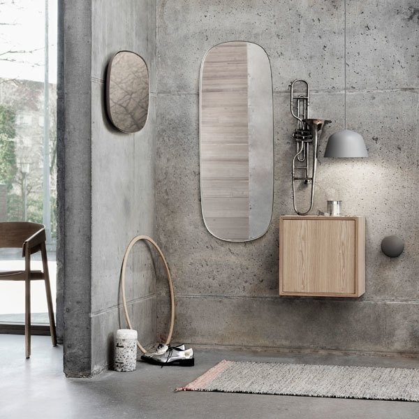 Muuto FRAMED Lustro Ścienne L - Ciemnozielone / Tafla Klasyczna