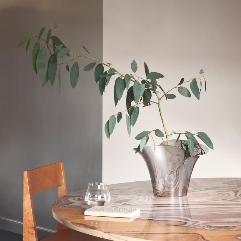 Georg Jensen BLOOM BOTANICA Stalowa Doniczka do Kwiatów 14 cm Polerowna