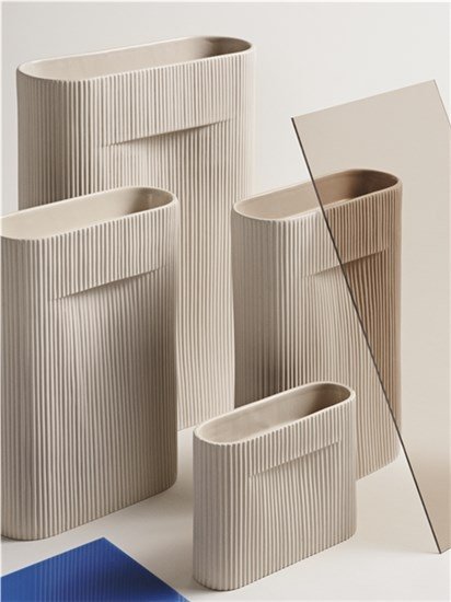 Muuto RIDGE Wazon do Kwiatów 17 cm Beżowy