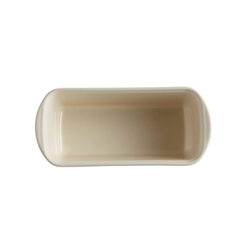 Emile Henry NATURAL Ceramiczna Forma Prostokątna Keksówka 24 cm Kremowa
