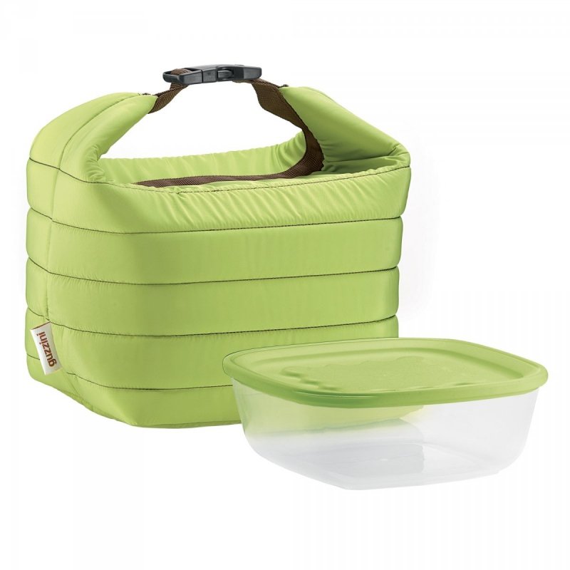 Guzzini HANDY ON THE GO Mała Torba Termiczna z Pojemnikiem na Lunch / Zielona