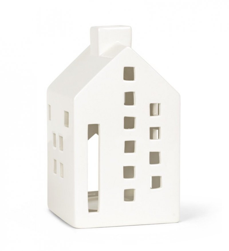 Kähler URBANIA Świecznik Tealight - Domek Biały - Japanese House