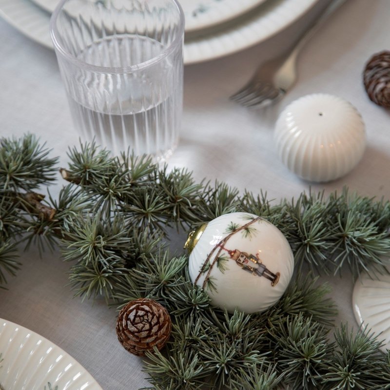 Kähler HAMMERSHØI CHRISTMAS Bombka Porcelanowa 2018