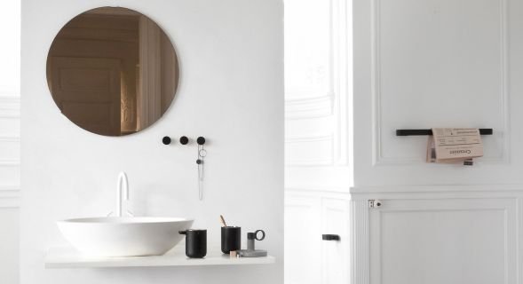 Menu KNOBS Drewniany Wieszak Ścienny 2 Szt. / Ciemny Dąb