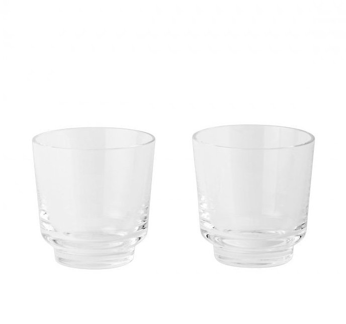 Muuto RAISE Szklanki do Wody 200 ml 2 Szt. Bezbarwne