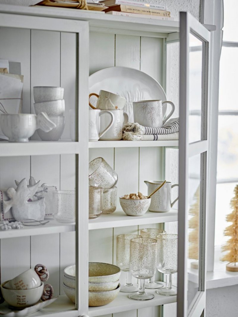 Bloomingville WINTER Ceramiczny Dzbanek Świąteczny - Sosjerka / Biały