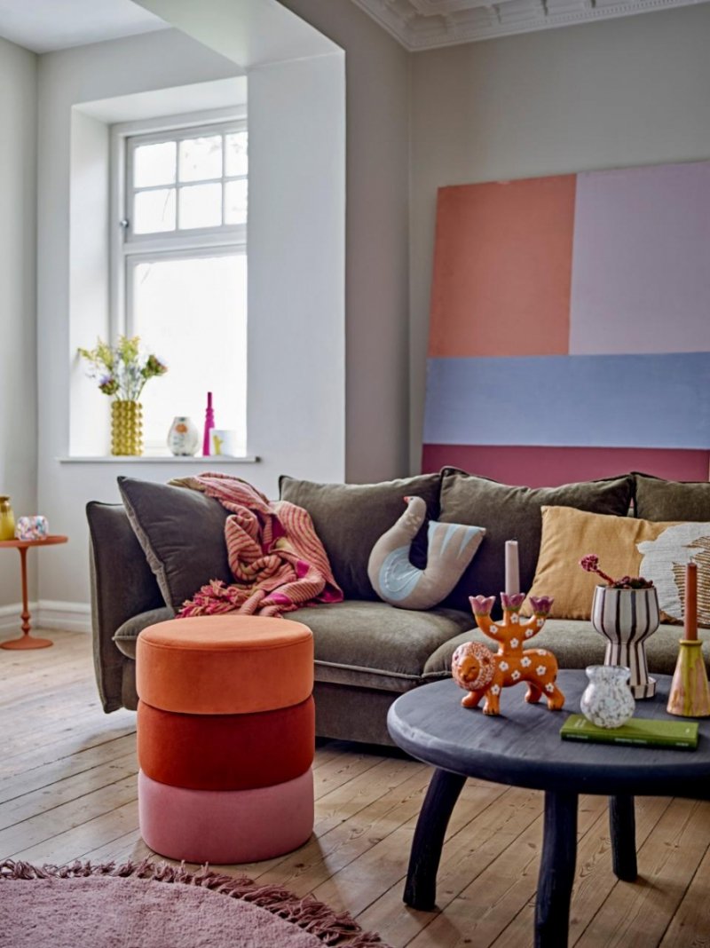 Bloomingville AUSTIN Sofa Tapicerowana / Ciemnozielona